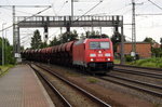 Am 16.06.2016 kam die 185 373-8 von DB Schenker aus Richtung Braunschweig nach Niederndodeleben und fuhr weiter in Richtung Magdeburg .