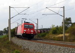 Am 30.09.2016 kam die 185 253-2 von  DB Schenker  aus Richtung Wittenberge und fuhr nach Stendal .