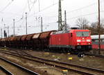 Am 17.03.2017 kam die 185 296-1 von der  DB Schenker Rail Deutschland AG, aus Richtung Magdeburg nach Stendal und fuhr weiter in Richtung Braunschweig .