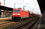 Am 10.04.2017 kam die 185 250-8 von der  DB Schenker Rail Deutschland AG, aus Richtung Magdeburg nach Stendal und fuhr weiter in Richtung Wittenberge .