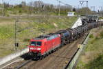 -br-6-185-db-traxx-ac1ac2/553887/am-30042017-kam-die-185-009-8 Am 30.04.2017 kam die 185 009-8 von der  DB Cargo Deutschland AG,  aus Richtung Stendal und fuhr weiter in Richtung Braunschweig .