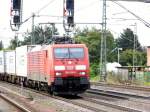Am 24.09.2014 kam die 185 016-9 von der DB aus Richtung Braunschweig nach Niederndodeleben und fuhr weiter in Richtung Magdeburg .
