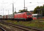 Am 15.09.2015 kam die 189 061-5 von der DB aus Richtung Magdeburg nach Stendal und fuhr weiter in Richtung  Salzwedel .