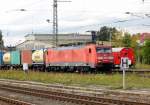 Am 19.09.2015 kam 189 012-8 von der DB aus Richtung Salzwedel nach Stendal und fuhr weiter in Richtung Berlin .