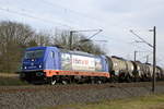 Am 28.01.2021 kam die 187 319-9 von Raildox GmbH & Co. KG, aus Richtung Stendal und fuhr weiter in Richtung Wittenberge .  (Schön Gruß an den TF )