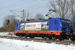 br-187-traxx-ac3-private/725428/am-01022021-kam-die-187-319-9 Am 01.02.2021 kam die 187 319-9 von Raildox GmbH & Co. KG, aus Richtung Stendal und fuhr weiter in Richtung Wittenberge .  