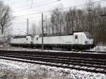 Am 04.02.2015 waren die 193 831 von der SETG (ELL - European Locomotive Leasing,und die 193 814-1 von der SETG (Railpool) bei Borstel bei Stendal abgestellt .