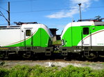 Am 10.06.2016   die 193 814 und die 193 812-5 von der SETG (Railpool) in Borstel  .