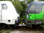 Am 21.08.2016   die 185 681-4 von der SETG (Railpool)  und die 193 219-3 von der SETG (ELL) in Borstel .