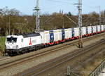 Am 22.03.2017 kam die 193 815-8  von der  VTG Rail Logistics (Railpool) aus Richtung Stendal und fuhr weiter in Richtung Wittenberge.