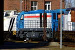92-80-1-273-br-273-g-2000-bb/603852/am-18032018-war-die-273-001-8 Am 18.03.2018 war die  273 001-8 von der Alpha Trains Belgium NV/SA, Antwerpen (ex OHE Cargo)    im RAW Stendal abgestellt.