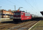 Am 23.09.2016 kam die 155 103-5 von der CLR - Cargo Logistik Rail-Service aus Richtung Magdeburg nach Stendal und fuhr weiter in Richtung Salzwedel .