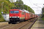 Am 05.09.2017 kam die 155 184-5  von der  MEG - Mitteldeutsche Eisenbahn GmbH, aus Richtung Magdeburg nach Wellen ( Magdeburg) und fuhr weiter in Richtung Braunschweig .
