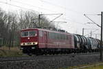 Am 04.02.2021 kam die 155 016-9 von der  CLR - Cargo Logistik Rail-Service GmbH, aus Richtung Stendal und fuhr weiter in Richtung Wittenberge .