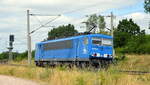 Am 22.06.2021 fuhr die 155 026-2 von der PRESS von  Stendal nach     Borstel.