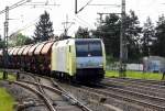 Am 13.05.2014 kam die 152 197-0 von der ITL aus Richtung Braunschweig nach Niederndodeleben und fuhr weiter in Richtung Magdeburg .