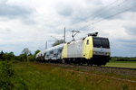 Am 17.05.2016 kam die 152 196-2 von der ITL  aus Richtung Salzwedel und fuhr weiter in Richtung Stendal .