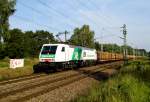 Am 31.08.2015 kam die E 189 -822 von der    SETG (Steiermarkbahn)  aus Richtung Wittenberge nach Borstel .