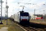 Am 27.02.2016 kam die 189 105 von der LTE   (MRCE Dispolok) aus Richtung Salzwedel nach Stendal und fuhr weiter in Richtung Magdeburg .