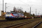 Am 07.03.2017 kam die  189 212 von der ERS Railways ( MRCE dispolok )  aus Richtung Braunschweig nach Stendal und fuhr weiter in Richtung Berlin .