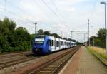 Am 1.08.2014 kam die 54 (622 905-7) für die vlexx Gmbh aus Richtung Braunschweig nach Niederndodeleben und fuhr weiter in Richtung Magdeburg .