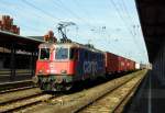 Am 18.07.2014 kam die 421 385-6 von der SBB Cargo aus Richtung Magdeburg nach Stendal und fuhr weiter in Richtung Wittenberge