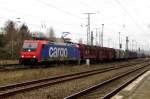 Am 05.03.2016 kam die 482 042-9  von der  SETG (Railpool-SBB Cargo) aus Richtung Hannover nach Stendal und fuhr weiter in Richtung Berlin  .
