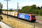 Am 03.07.2018 fuhr die 482 047-8 von der Press (SBB Cargo) von  Lübeck nach Stendal und weiter nach  Borstel .