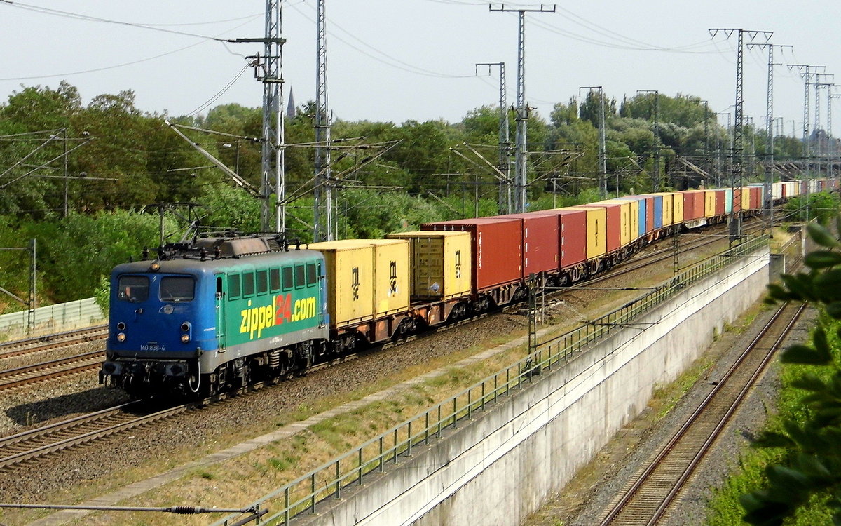  Am 09.08.2018 kam die 140 838-4 von der EGP – Eisenbahngesellschaft Potsdam aus Richtung Stendal und fuhr weiter in Richtung Salzwedel.