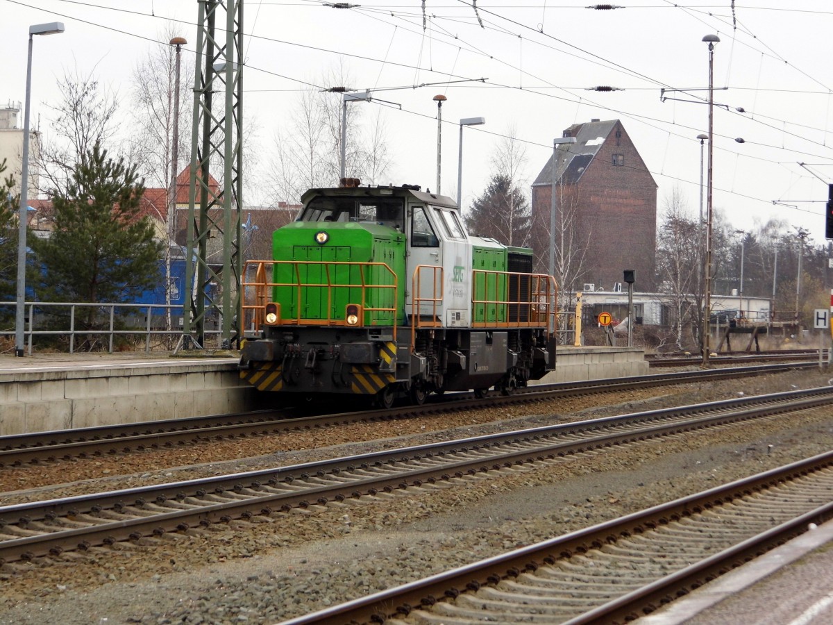 19.03.2016 fuhr  die 277 101-2 von der SETG   von Stendal nach  Niedergörne  .