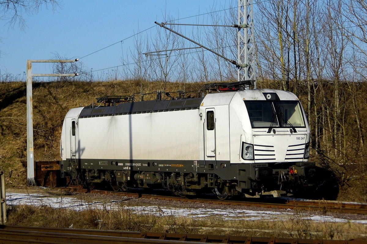 Am 01.03.2018 war die 193 247-4 von der SETG (ELL) in Borstel abgestellt.