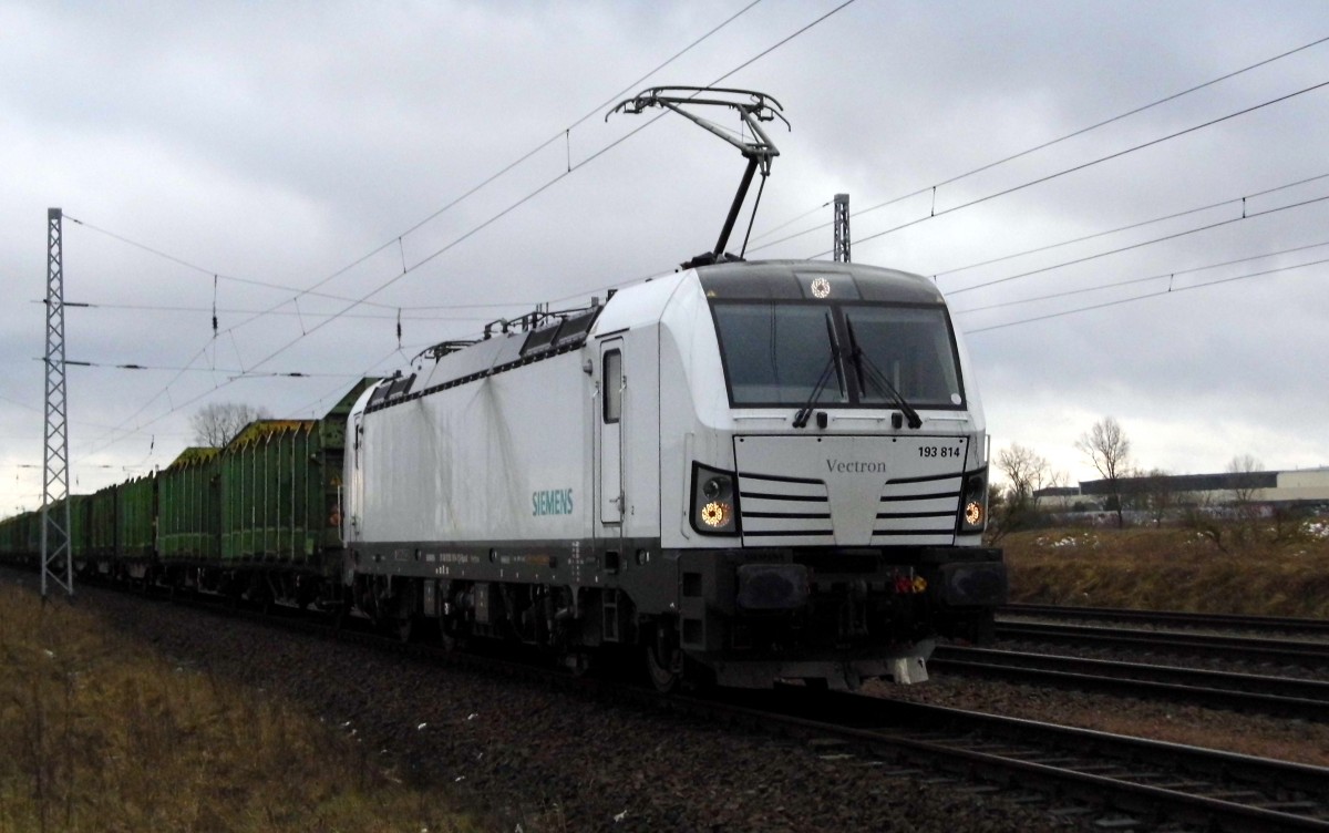 Am 02.02.2015 stand die 193 814-1 von der SETG (Railpool) bei Borstel bei Stendal .