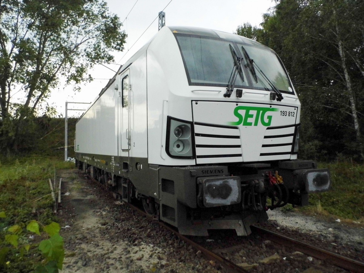 Am 03.09.2015 war die 193 812 von der SETG (Railpool) in Borstel abgestellt .