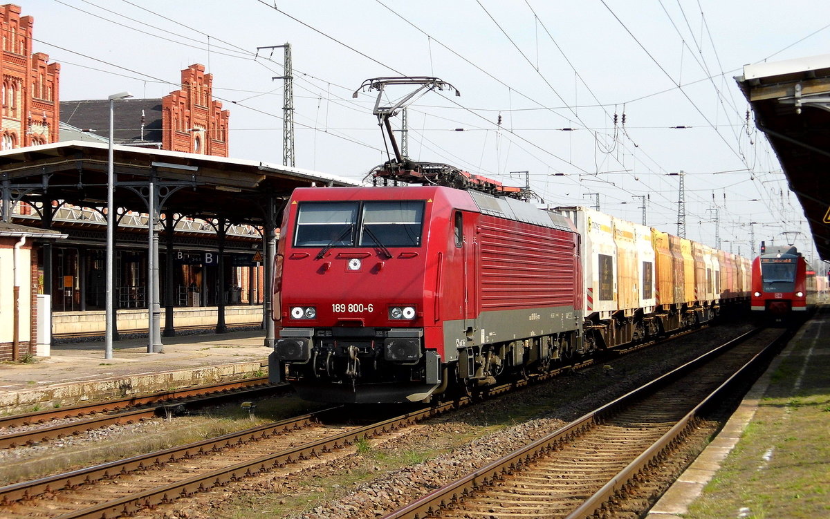 Am 04.04.2019 kam die 189 800-6  von der Press aus Richtung Magdeburg nach Stendal und fuhr nach Borstel .