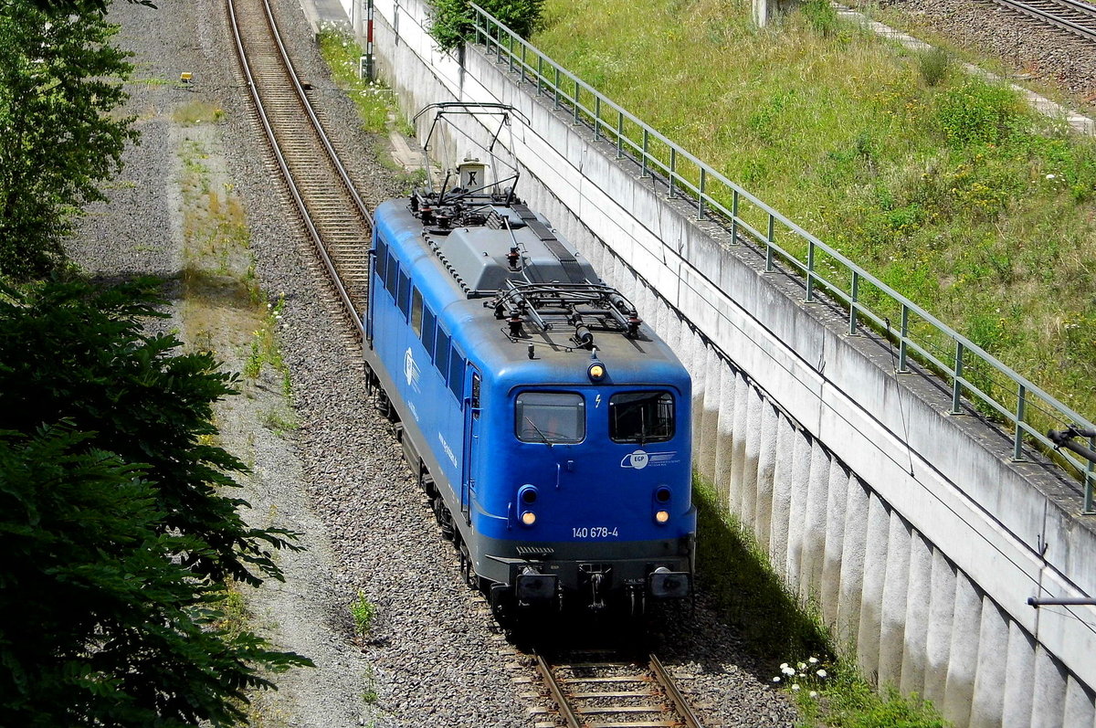 Am 04.07.2017 kam die 140 678-4 von der EGP – Eisenbahngesellschaft Potsdam, aus Richtung Braunschweig nach Stendal .