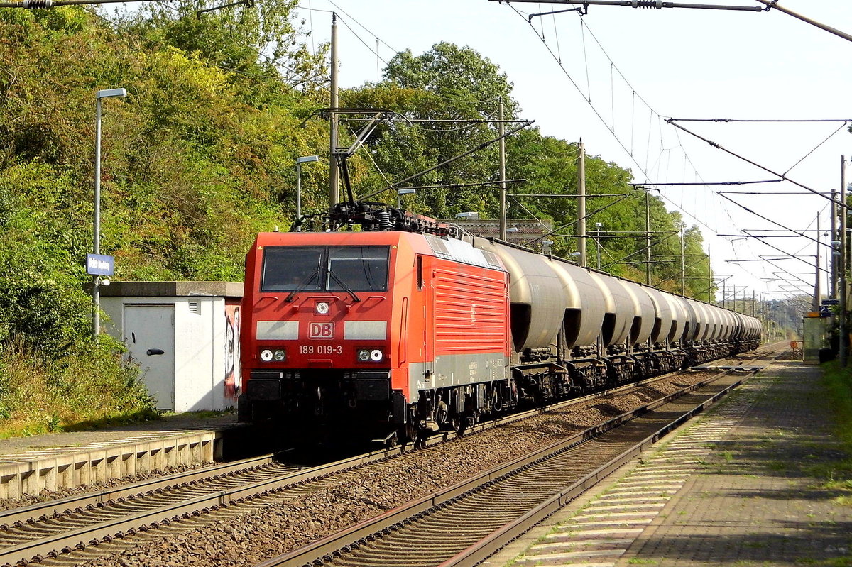 Am 05.09.2017 kam die 189 019-3 von    DB Cargo Deutschland AG, aus Richtung Magdeburg nach Wellen ( Magdeburg) und fuhr weiter in Richtung Braunschweig .
