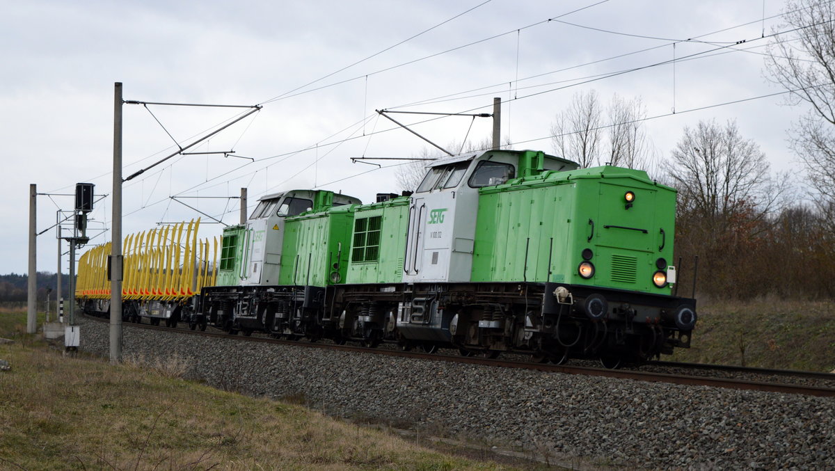 Am 06.03.2021 fuhren die 202 494-1 und die 202 287-9 von der SETG - SRA von  Niedergörne nach    Stendal .