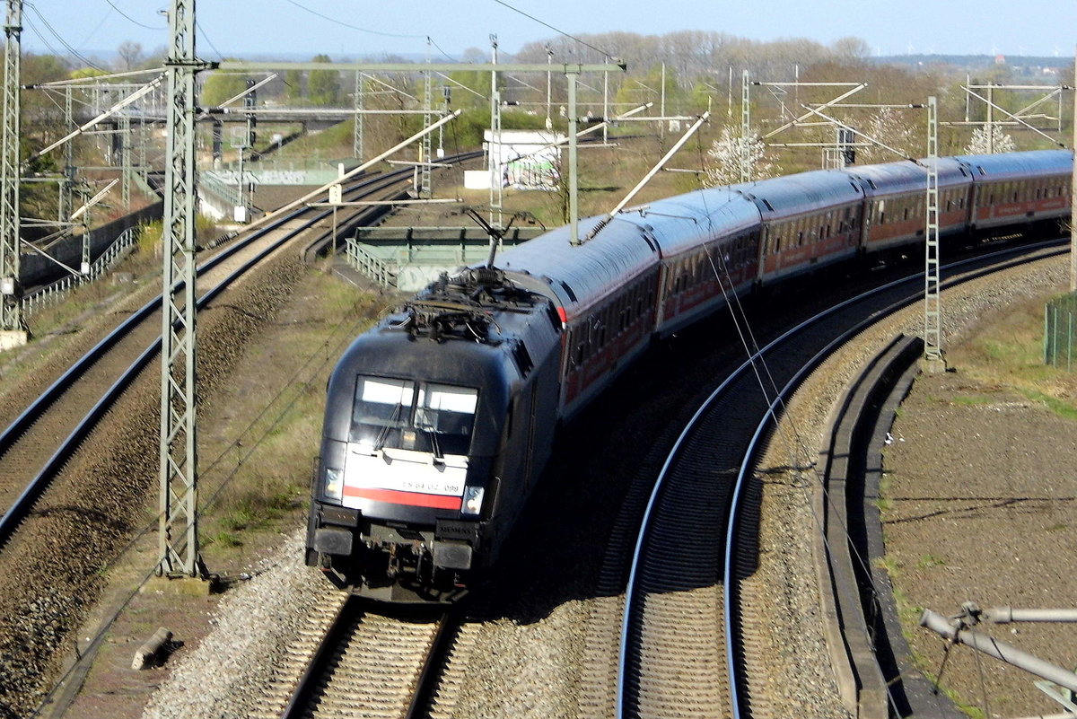 Am 06.04.2017 kam die   182 599-1   aus Richtung Wittenberge und fuhr nach Stendal .