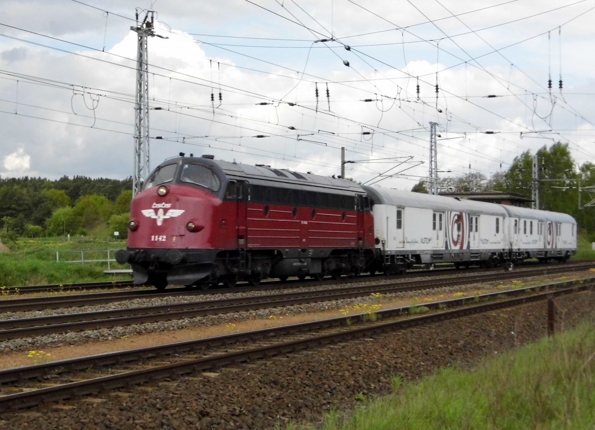 Am 06.05.2015 kam die 1142 von der bsbs aus Richtung  Wittenberge nach Borstel und fuhr weiter in Richtung Stendal .