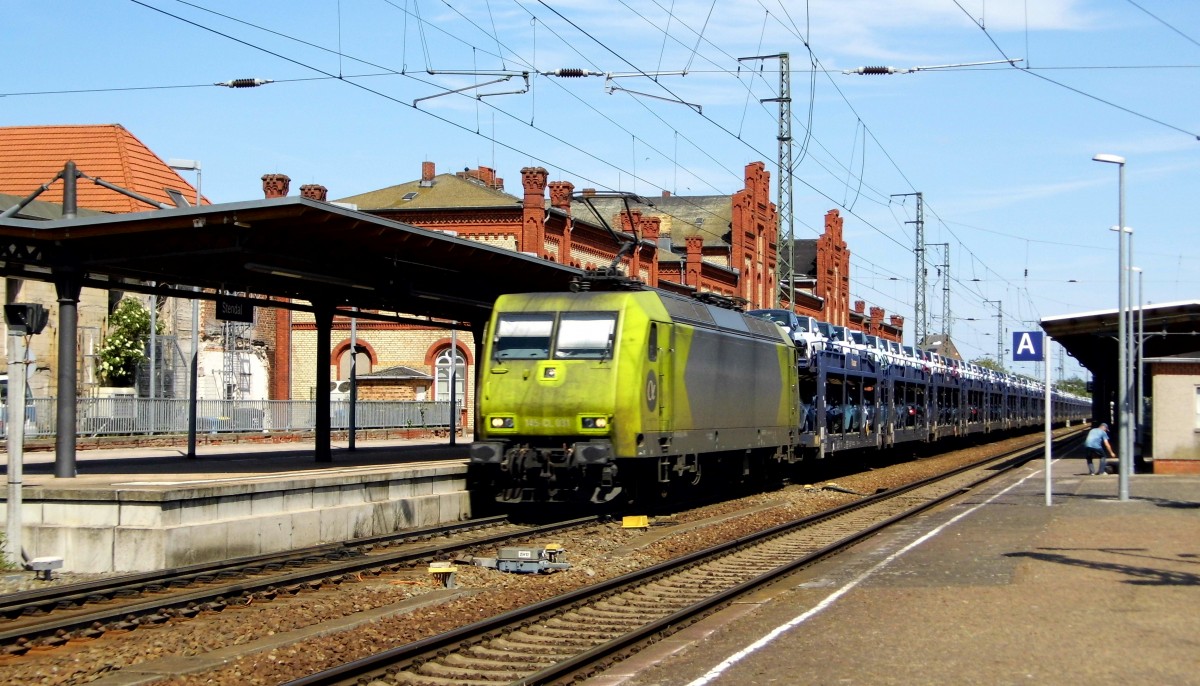 Am 07.06.2015 kam die 145-CL 031 von der Crossrail AG. aus Richtung Berlin nach Stendal und fuhr weiter in Richtung Hannover .