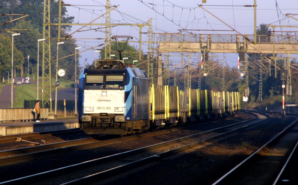 Am 07.09.2016 kam die 185-CL 002   von   CAPTRAIN  aus Richtung Braunschweig nach Niederndodeleben und fuhr weiter in Richtung Magdeburg .