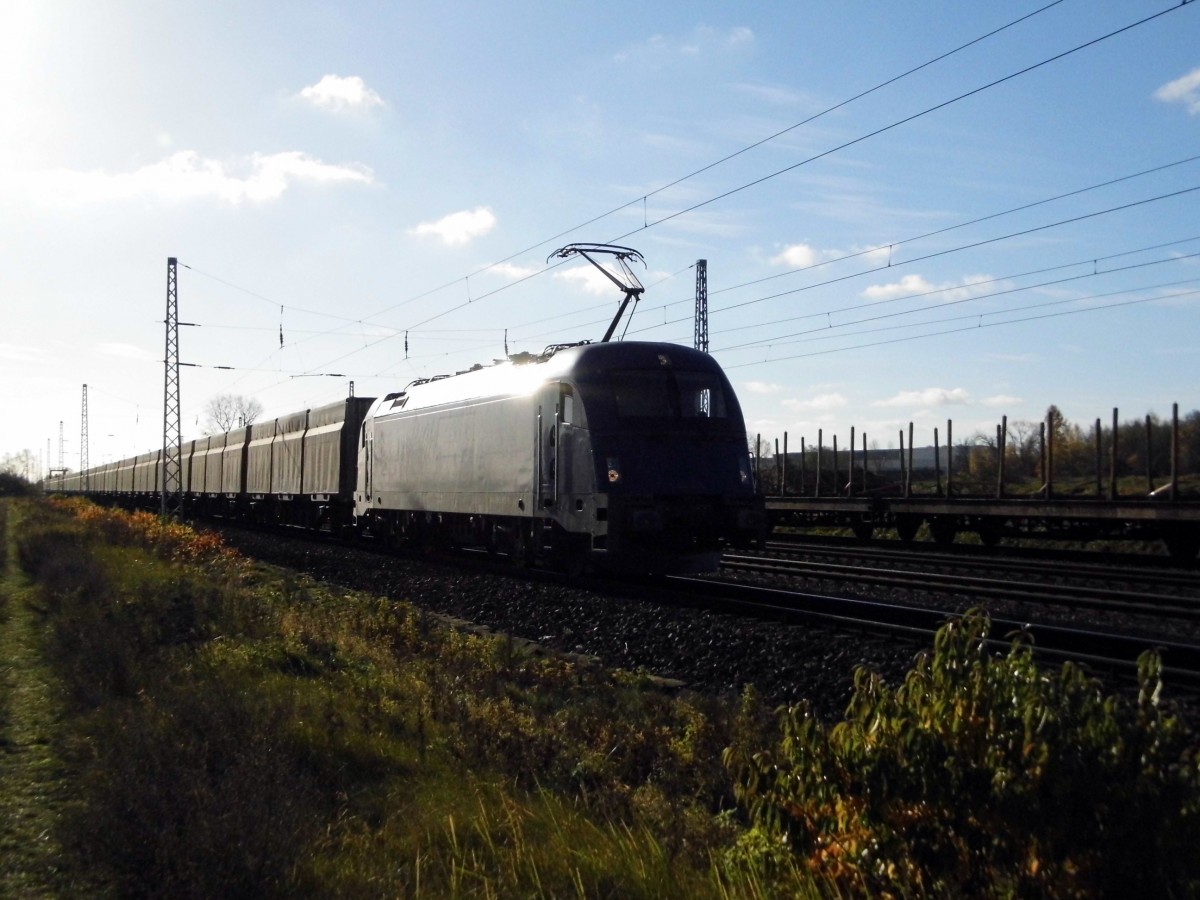 Am 08.11.2015 kam die 183 500 von der Mgw Service (SETG)  aus Richtung Stendal nach Borstel .