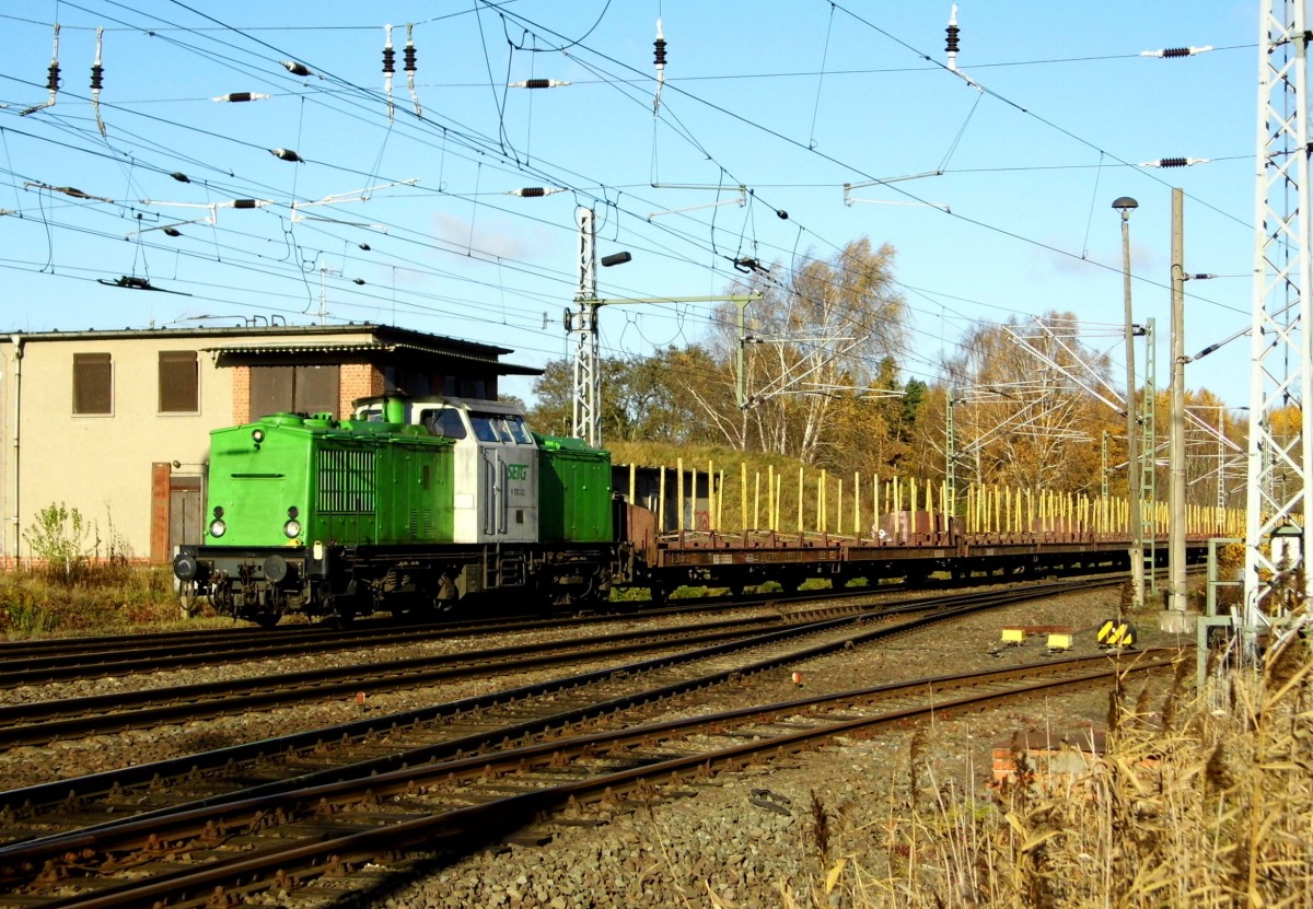 Am 08.11.2015 kam die 202 287-9 von der SETG  aus Richtung Niedergörne nach Borstel .