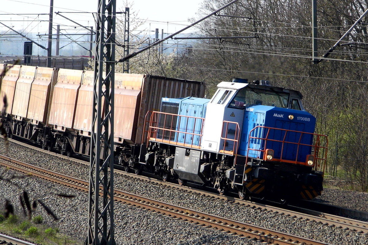Am 09.04.2017 kam die 277 011-3 von der  SETG (VPS) aus Richtung Niedergörne nach Stendal .
