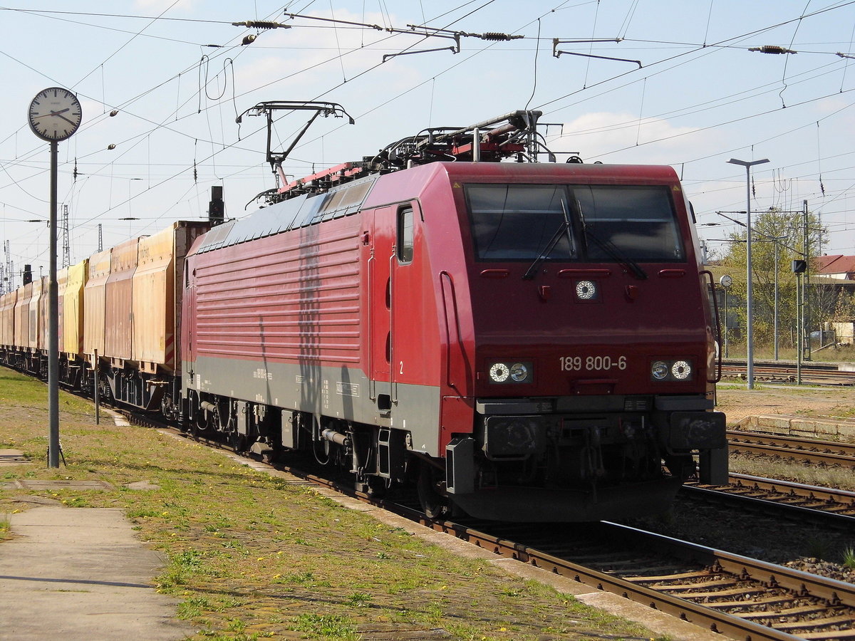 Am 09.04.2019 fuhr die 189 800-6 von der PRESS  von Borstel nach Stendal und fuhr weiter in Richtung Magdeburg .