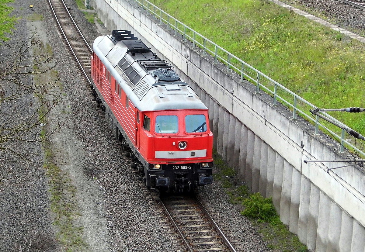 Am 10.05.2017 kam die 232 589-2 aus Richtung  Braunschweig  nach Stendal .