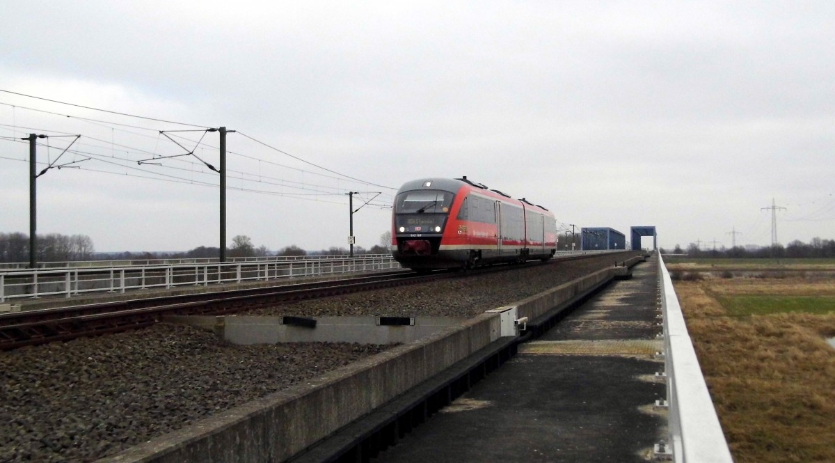 Am 11.02.2015 kam die 642 169 von der DB aus Richtung Berlin und fuhr weiter in Richtung Stendal .
