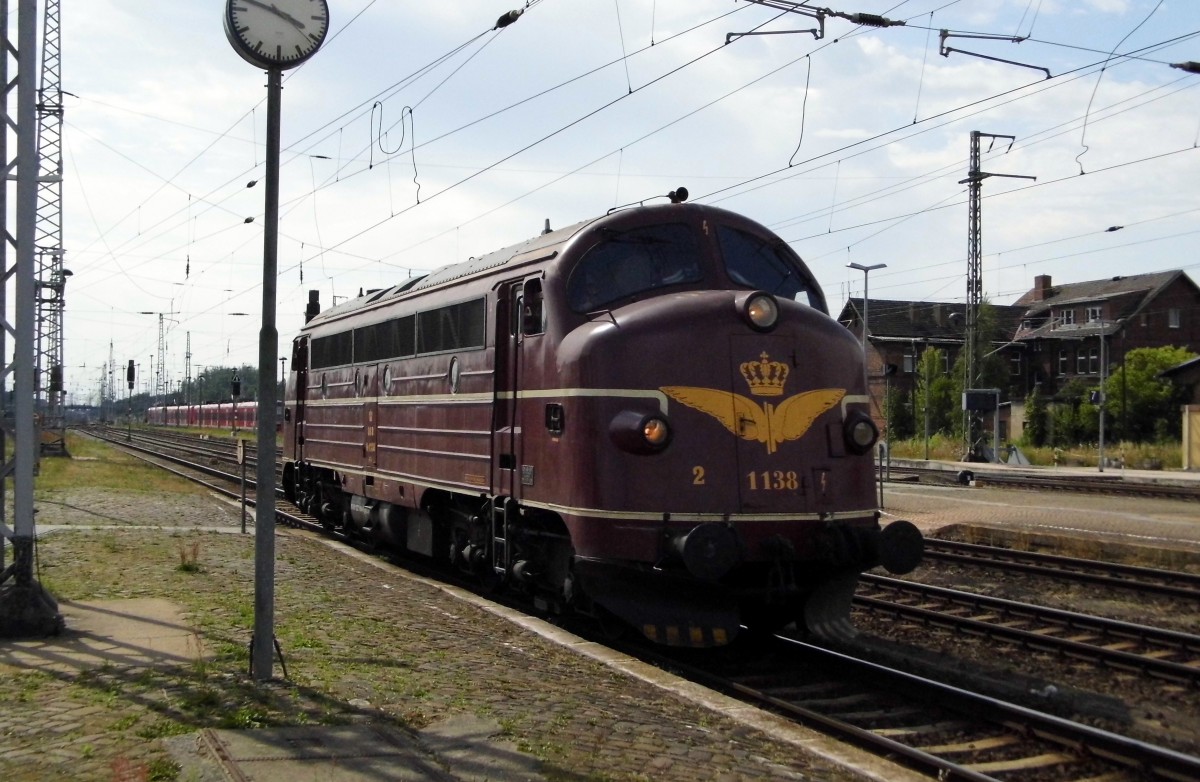 Am 11.07.2015 kam die  227 004-9 Nr 1138 von der CLR aus Richtung Wittenberge nach Stendal und fuhr weiter in Richtung Magdeburg.