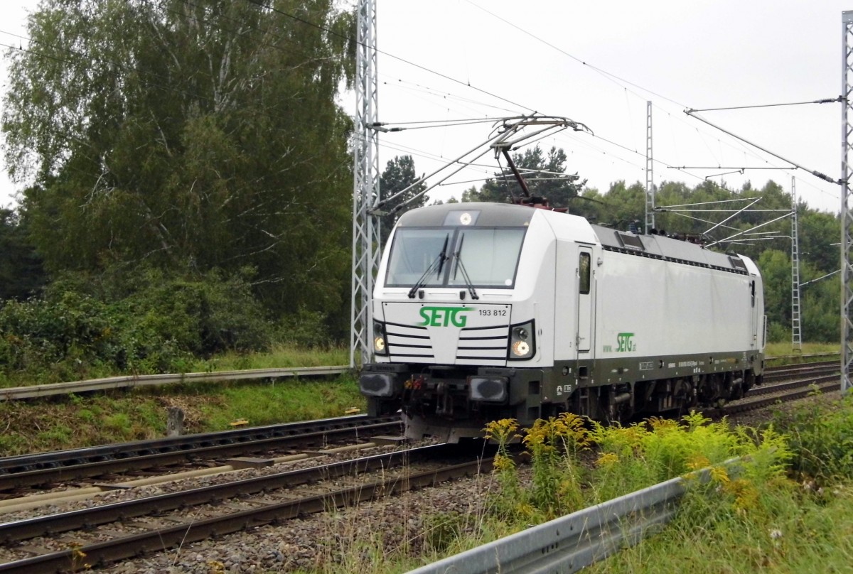 Am 11.09.2015 Rangierfahrt von der 193 812 von der SETG (Railpool) in Borstel .