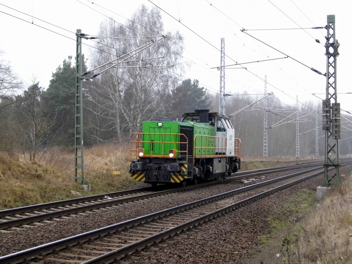 Am 12.02.2015 Rangierfahrt von der 277 102 von der SETG bei Borstel bei Stendal .